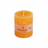 SPAAS Blockljus Rustik Gul 7x8cm