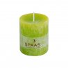 SPAAS Blockljus Rustik Lime 7x8cm