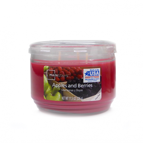 Mainstays Apples and Berries Doftljus 15oz